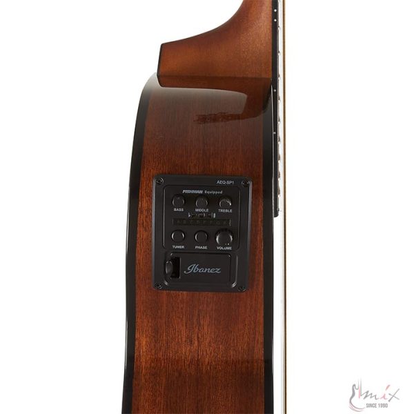 Ibanez AEWC11-TCB Akustična ozvučena gitara Transparent Charcoal Burst Finiš - Slika 4