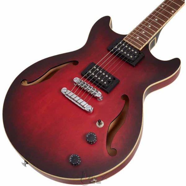 Ibanez AM53-SRF Semi Hollow električna gitara - Sunset Red - Slika 4