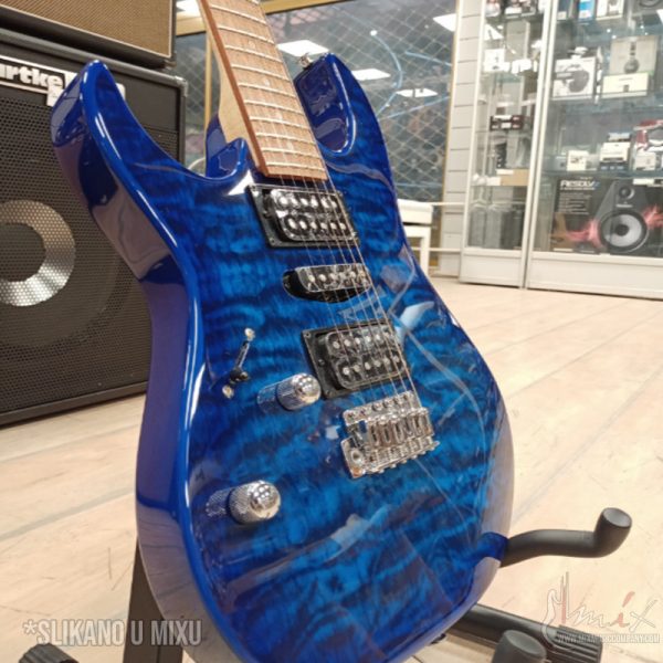Ibanez GRX70QAL-TBB Električna levoruka gitara - Transparent Blue Burst - Slika 5