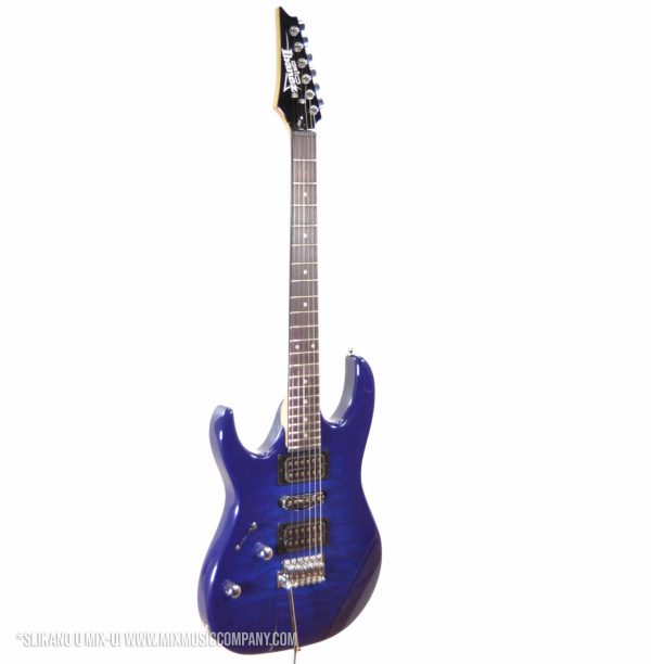 Ibanez GRX70QAL-TBB Električna levoruka gitara - Transparent Blue Burst - Slika 2