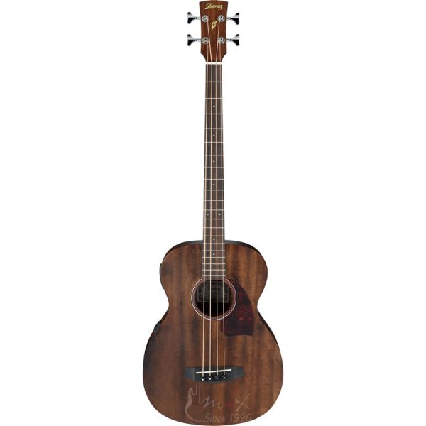 Ibanez PCBE12MH-OPN akustična ozvučena bas gitara Open Pore Natural finiš, sa prednje strane.