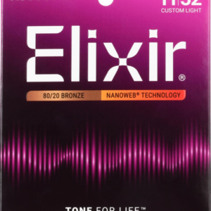 Originalno pakovanje Elixir 11027 Nanoweb premazanih žica debljine 11-52 za akustičnu gitaru