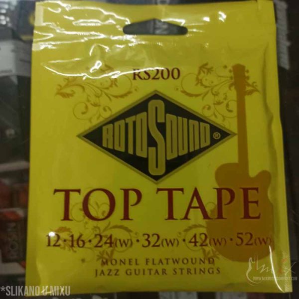 Rotosound RS200 Top Tape 012-052 Žice za džez gitaru Debljina Dvanaestke - Slika 3
