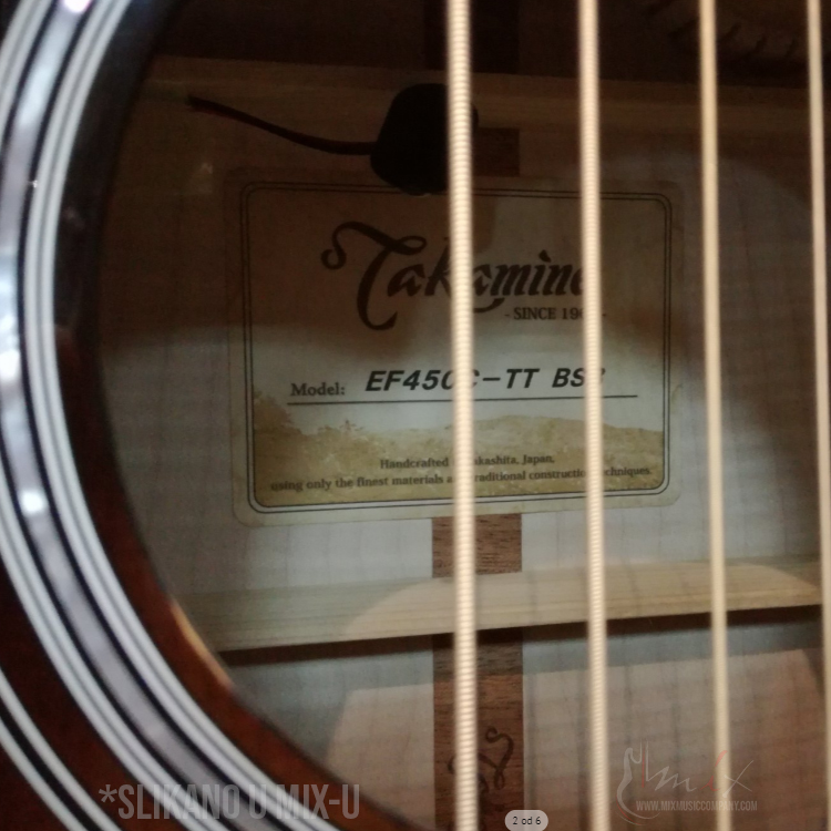 Takamine EF450C-TT BSB Ozvučena akustična gitara - Slika 8