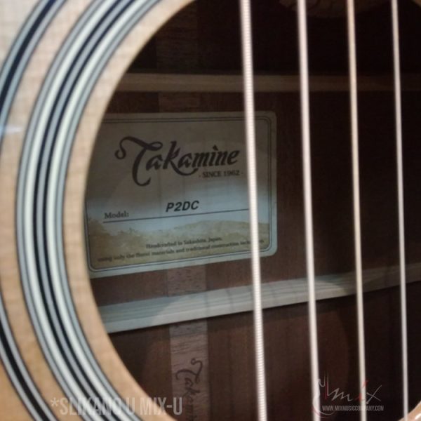 Takamine P2DC Akustična ozvučena gitara Drednought oblik - Slika 14