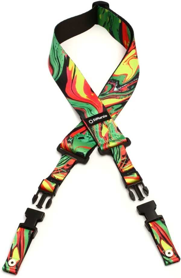 DiMarzio DD2241 Steve Vai ClipLock - Green Universe Kaiš za gitaru - Slika 4
