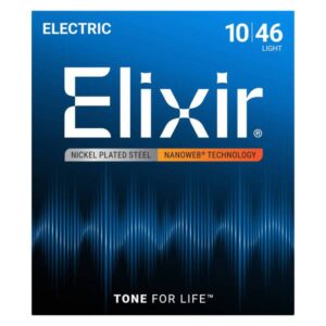 Originalno pakovanje Elixir Light Nanoweb premazanih žica debljine 10-46 za električnu gitaru