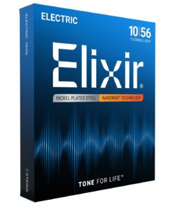 Originalno pakovanje Elixir 12057 Nanoweb premazanih žica debljine 10-56 za sedmožičanu električnu gitaru