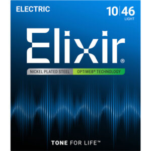 Originalno pakovanje Elixir Light Optiweb premazanih žica debljine 10-46 za električnu gitaru