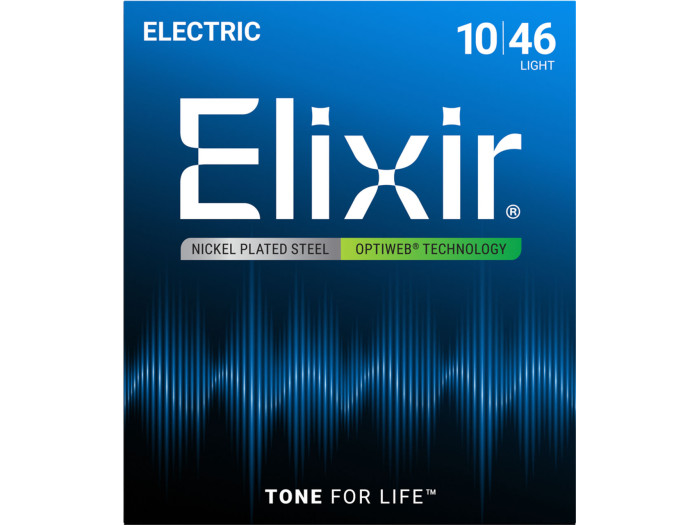 Originalno pakovanje Elixir Light Optiweb premazanih žica debljine 10-46 za električnu gitaru