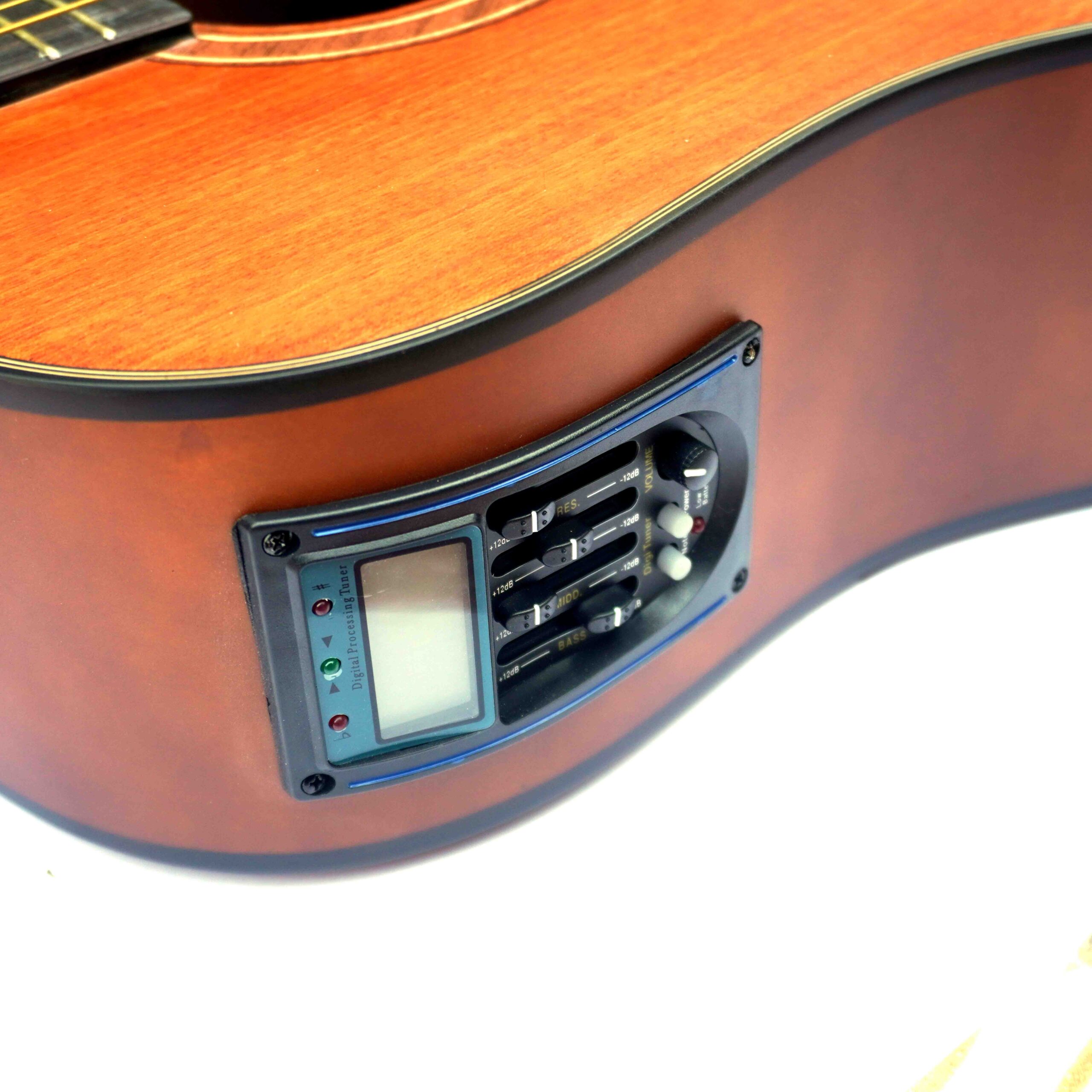 Vaker VD11CE-MH Akustična ozvučena gitara Mahagoni telo Mat Finiš - Slika 3