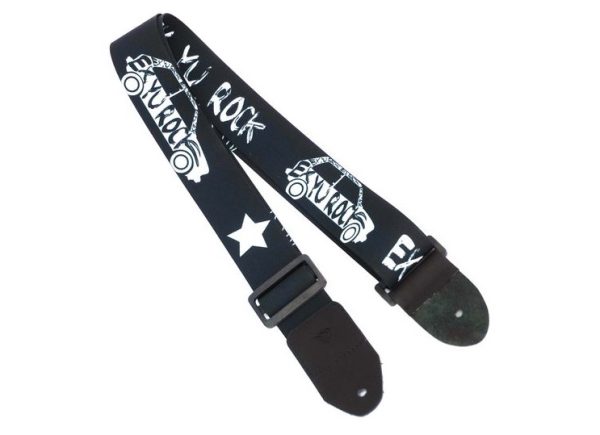 Wakertone GS2 Guitar Strap - Ex Yu Rock Kaiš za gitaru sa kožnim krajevima