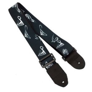 Wakertone GS2 Guitar Strap - Big Note Kaiš za gitaru sa kožnim krajevima