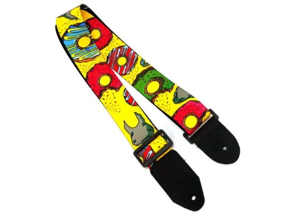 Wakertone GS2 Guitar Strap - Donut Kaiš za gitaru sa kožnim krajevima