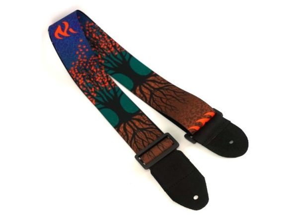 Wakertone GS2 Guitar Strap - Tree of Life Kaiš za gitaru sa kožnim krajevima