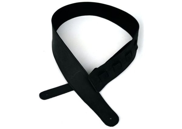 Wakertone LGS1 Black Soft Kožni kaiš za gitaru crne boje Mek finiš