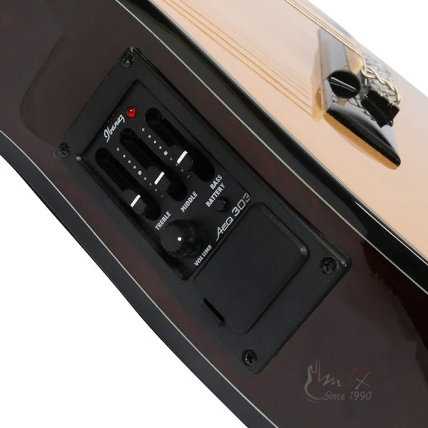 Ibanez GA5TCE-AM Klasična tanka ozvučena gitara Amber Finiš - Slika 4