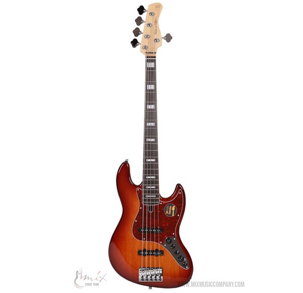 Marcus Miller V7 2GEN Alder 5 TS aktivna 5-žičana bas gitara sa jasenovim telom i Tobacco Sunburst sjajnim finišem