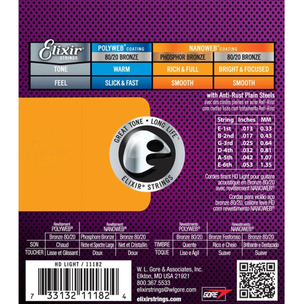 Elixir 11182 HD Light 013-053