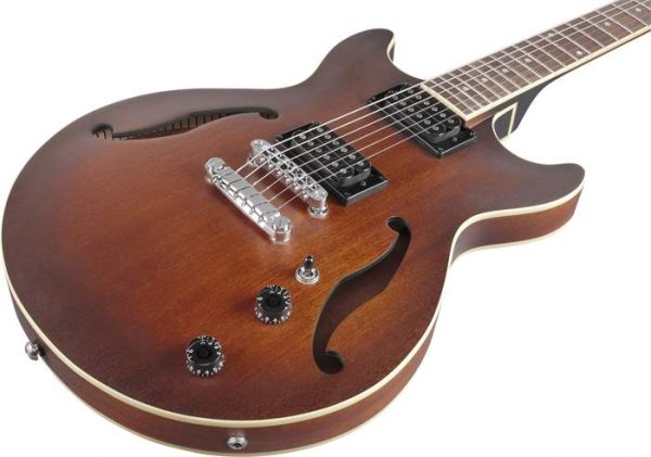 Ibanez AM53-TF Hollow body električna gitara Tobacco Flat boja - Slika 4