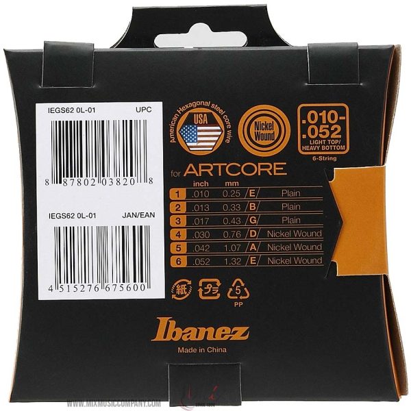 Ibanez IEGS62 .010-.052 Žice za električnu gitaru - Slika 2