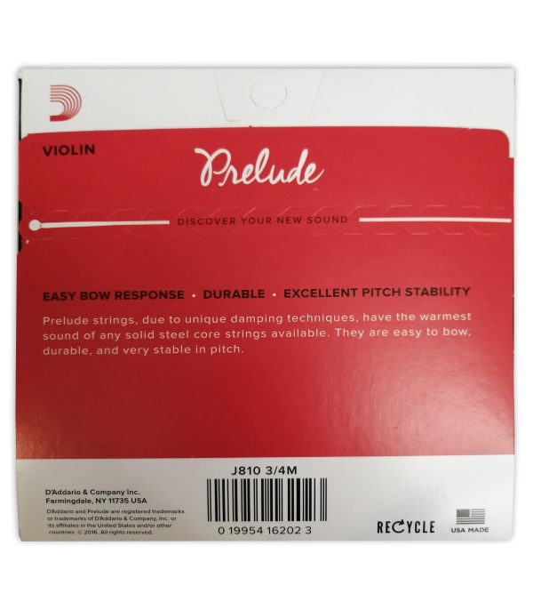 ZICE ZA VIOLINU D ADDARIO PRELUDE J810