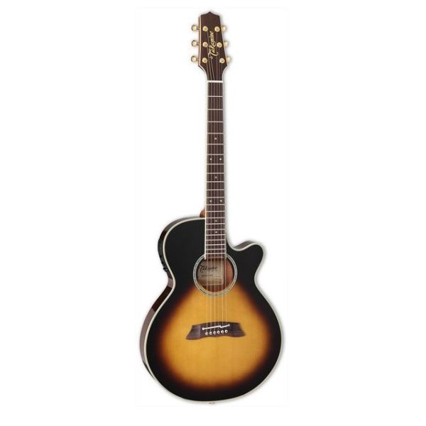 Takamine TSP138CTBS slim body cutaway elektro-akustična gitara sa masivnom cedrovinom i mahagonom, tobacco burst