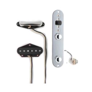 DiMarzioFG2100CA1BK  Tele Control Plate Assembly, Chrome,Vintage Set (172173) Maska za gitaru sa magnetima za gitaru