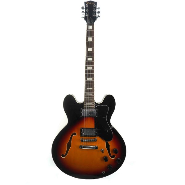 Vaker VHB-SB Hollow Body električna gitara Boja Sunburst