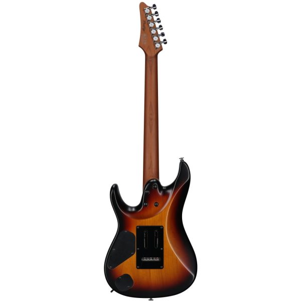 Zadnja strana gitare Ibanez AZ2402-TFF sa prikazom čivija i spoja vrata