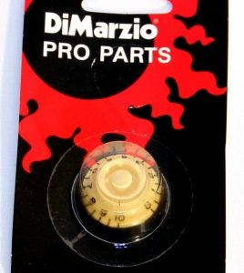DiMarzio DM2101CR guitar potentiometer knob black/cream