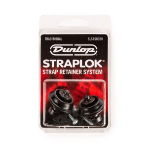 Dunlop SLS1503BK Straplok sistem za zaključavanje kaiša u crnoj boji.
