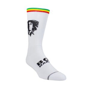 Perri’s Bob Marley Silhouette White muzičke čarape - Mix Music Company prodavnica muzičkih instrumenata
