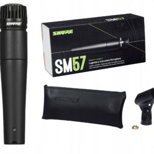 Originalni instrumentalni dinamički mikrofon Shure SM57-LCE sa prepoznatljivom rotirajućom mrežicom