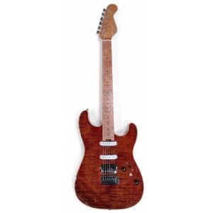 Wakertone W-1 BRW električna gitara u braon Brown boji sa HSS Alnico 5 magnetima i vratom od pečenog javora
