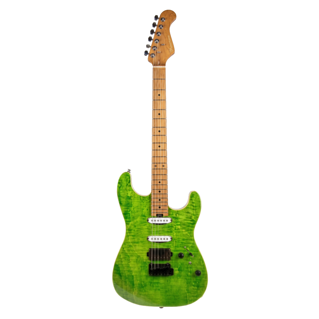 Wakertone W-1 GRN električna gitara u Light Green zelenoj boji sa HSS Alnico 5 magnetima i vratom od pečenog javora