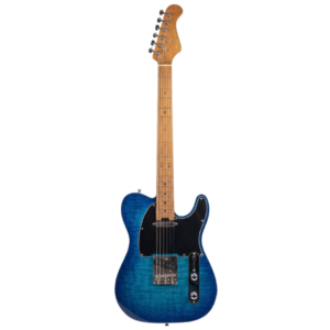 Wakertone WT-1 BLUE električna gitara Telecaster oblika u plavoj boji sa belim pickguard-om i hromiranim hardverom