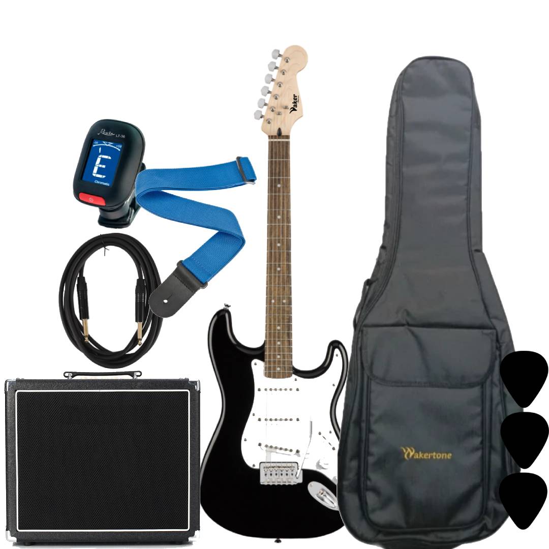 Vaker VST-14-BK Paket gitara, 60w pojačalo, futrola, kabl, štimer, kaiš, trzalice 20% popust!