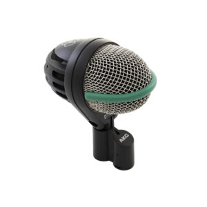 AKG D112 MKII profesionalni dinamički mikrofon za bas bubanj crne boje sa integrisanim nosačem i zelenom linijom