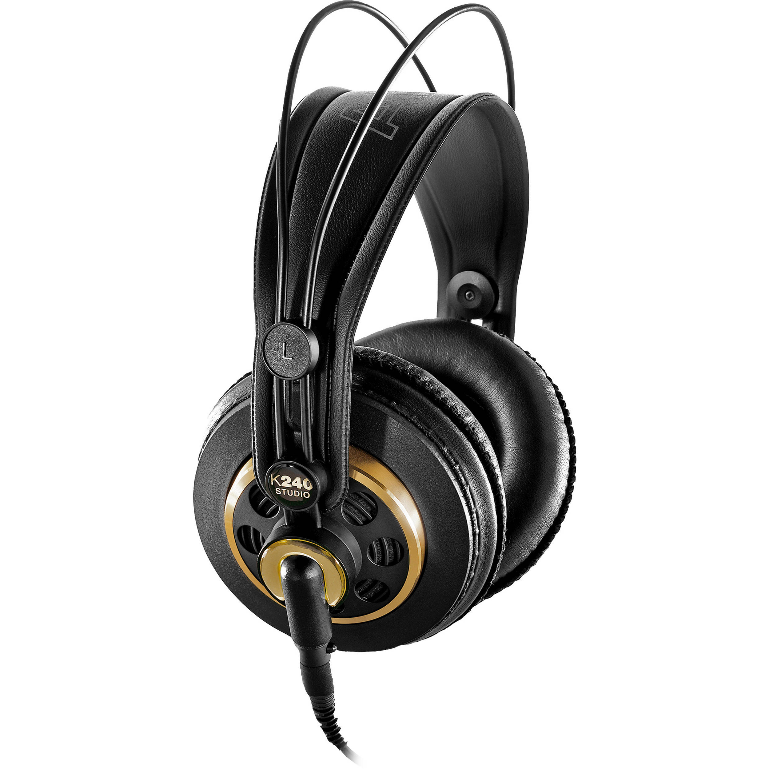 AKG K240 Studio profesionalne poluotvorene studijske slušalice crno-zlatne boje sa odvojivim mini-XLR kablom