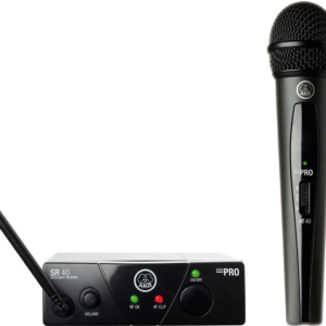 AKG WMS40 Mini Vocal Set bežični mikrofonski sistem sa ručnim mikrofonom, kompaktnim prijemnikom i adapterom za napajanje