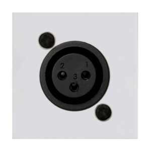 Audac AD-CP45XLFS/W ugradni ženski XLR konektor modul 45x45mm u beloj boji