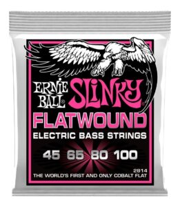 Ernie Ball 2814 Super Slinky Flatwound žice za bas gitaru 45-100