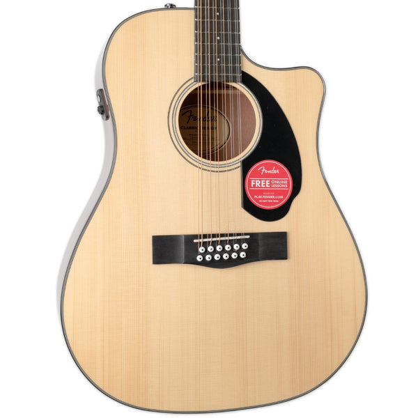 Fender CD-60SCE Dreadnought 12-String Walnut Fingerboard Natural Elektro-Akustična Gitara Sa 12 Žica - Slika 2