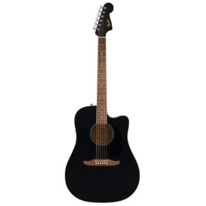 Fender California Debut Redondo CE Dreadnought Walnut Fingerboard Black Elektro-Akustična Gitara