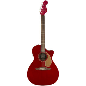 Fender Newporter Player WN Candy Apple Red elektro-akustična gitara