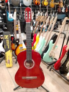 Wakertone XC901-1 klasična akustična gitara pune veličine 4/4 u natural boji sa šipkom u vratu, bajdingom i D'Addario najlonskim žicama