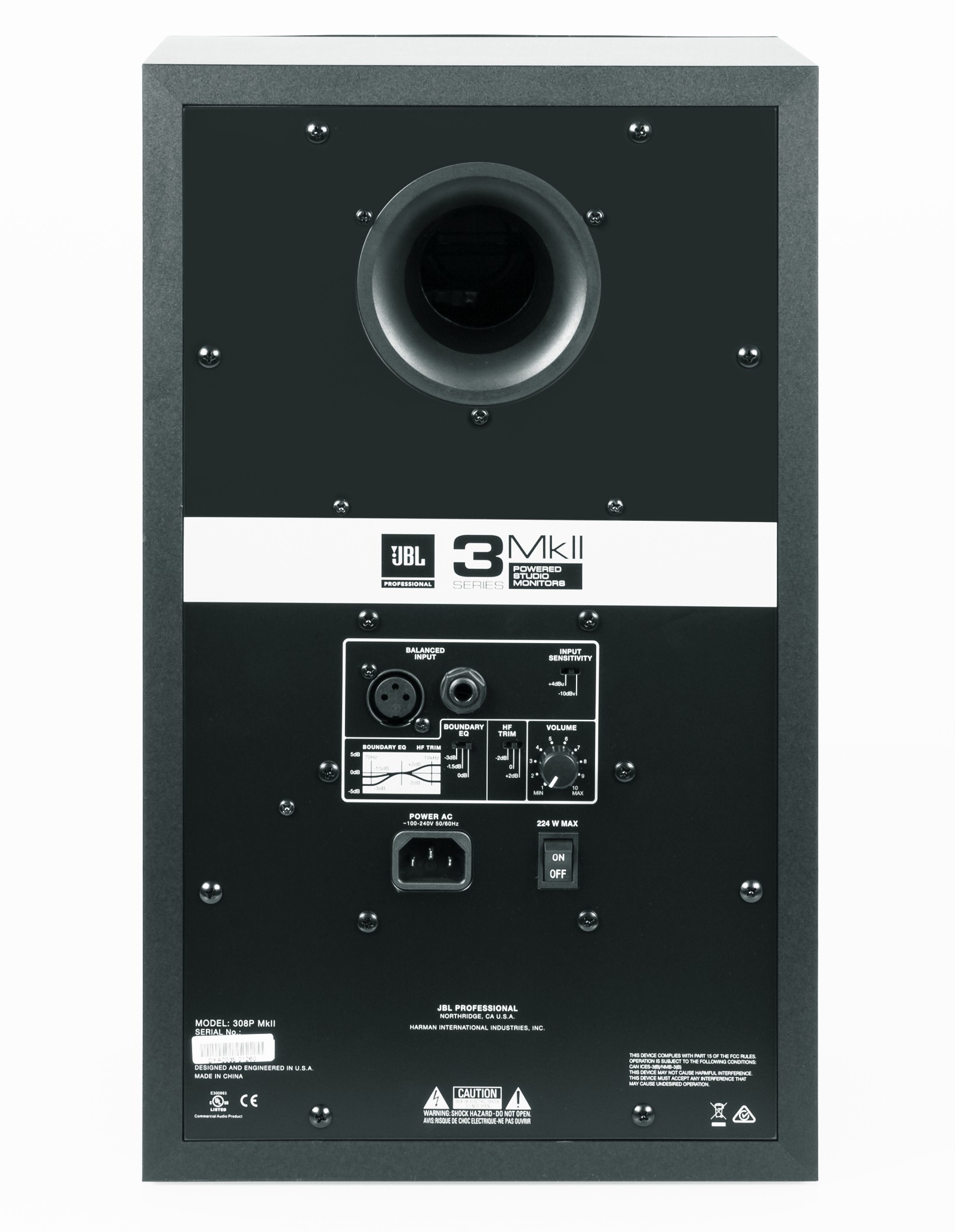JBL 308P MkII Profesionalni aktivni dvosmerni studijski monitor (Jedan komad) - Slika 5