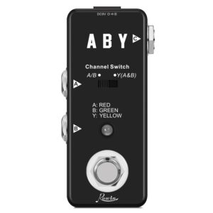 Rowin LEF-330 ABY kompaktna mikro gitarska pedala line selector i splitter sa LED indikatorima