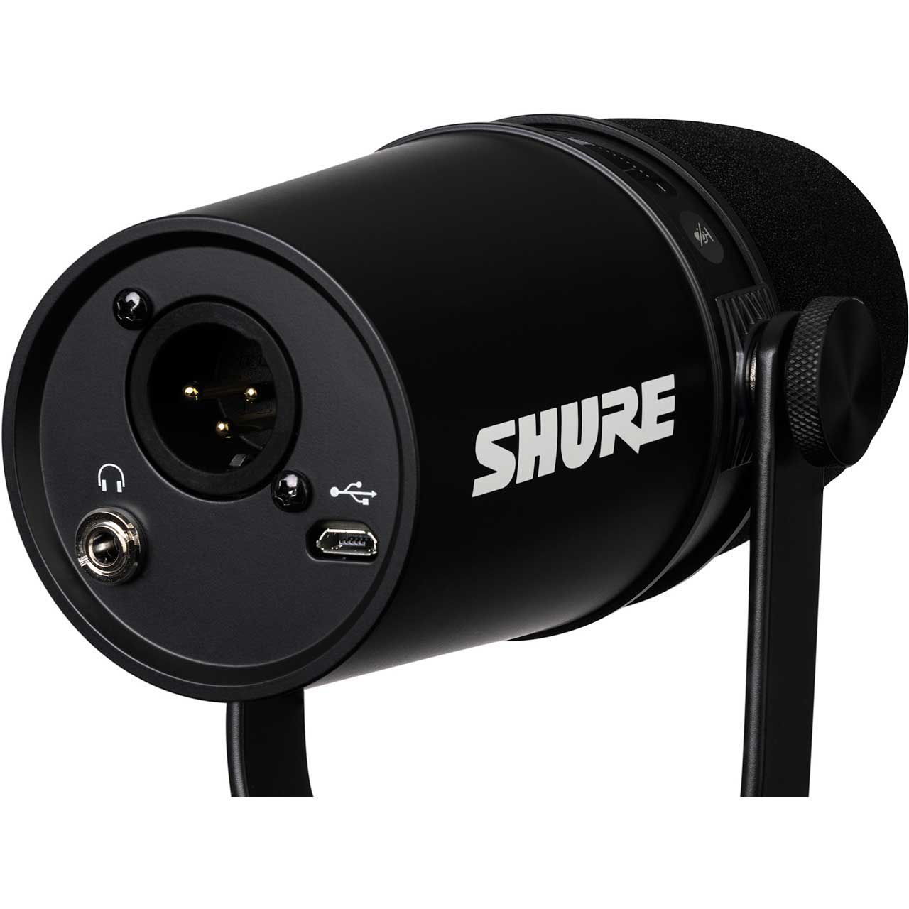 SHURE MV7+ K Profesionalni hibridni XLR/USB-C vokalni dinamički mikrofon (Crna boja) - Slika 4